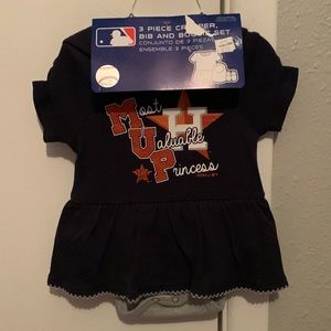 Baby Astros 3 piece dress 0/3 months